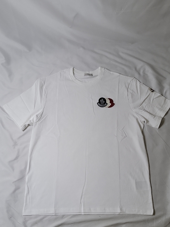 Moncler Other - Moncler White Short Sleeve Crewneck T-Shirt with Logo Patch